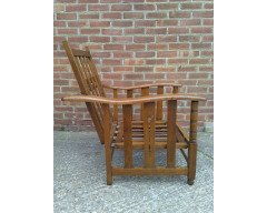 A good quality Arts and Crafts reclining oak armchair - Thumbnail 3