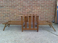 A good quality Arts and Crafts reclining oak armchair - Thumbnail 4