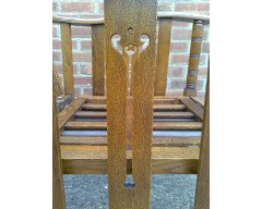 A good quality Arts and Crafts reclining oak armchair - Thumbnail 10