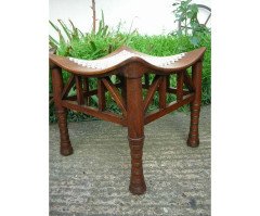 Liberty and Co. A walnut Thebes stools - Thumbnail 3