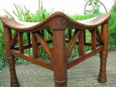 Liberty and Co. A walnut Thebes stools - Thumbnail 5