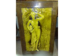 A pair of Burmantoffs wall plaques depicting summer and autumn excecuted by Eric Hammond. - Thumbnail 2