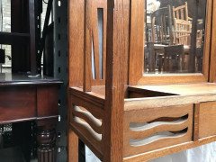 A Large Good Quality Glasgow Style Oak Hallstand - Thumbnail 4