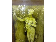 A pair of Burmantoffs wall plaques depicting summer and autumn excecuted by Eric Hammond. - Thumbnail 8