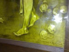 A pair of Burmantoffs wall plaques depicting summer and autumn excecuted by Eric Hammond. - Thumbnail 11