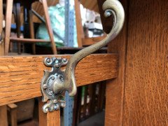 A Large Good Quality Glasgow-Style Oak Hallstand - Thumbnail 8