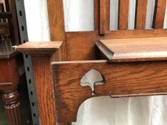 Waring and Gillows. A simple Arts and Crafts oak hallstand - Thumbnail 3