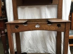 Waring and Gillows. A simple Arts and Crafts oak hallstand - Thumbnail 4