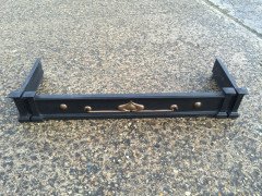 An Arts and Crafts brass and cast iron retractable fender - Thumbnail 2