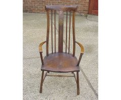 Liberty and Co. A rare Arts and Crafts armchair - Thumbnail 1