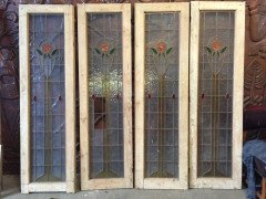 A Glasgow School copper stained glass - Thumbnail 1