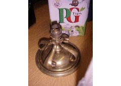 An Arts and Crafts brass ceiling light for a low ceiling - Thumbnail 2