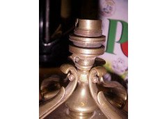 An Arts and Crafts brass ceiling light for a low ceiling - Thumbnail 5