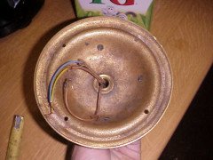 An Arts and Crafts brass ceiling light for a low ceiling - Thumbnail 6