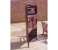An ebonised Aesthetic corner cabinet - Thumbnail 3