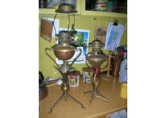 WAS Benson. Two Arts and Crafts oil lamps - Thumbnail 1