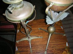 WAS Benson. Two Arts and Crafts oil lamps - Thumbnail 5