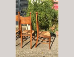 William Birch. Two sets of four oak rush seat dining chairs. - Thumbnail 2