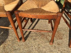 William Birch. Two sets of four oak rush seat dining chairs. - Thumbnail 4
