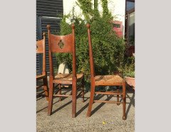 William Birch. Two sets of four oak rush seat dining chairs. - Thumbnail 9