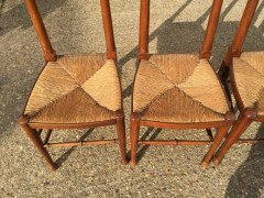 William Birch. Two sets of four oak rush seat dining chairs. - Thumbnail 12