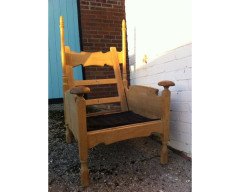 Two rare 1960's Swedish oak armchair - Thumbnail 3