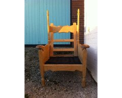 Two rare 1960's Swedish oak armchair - Thumbnail 4
