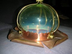 An Arts and Crafts ceiling light with original vaseline shade called 'The Malvern' - Thumbnail 3