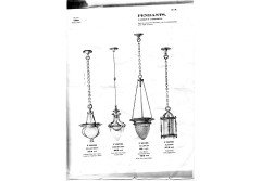 An Arts and Crafts ceiling light with original vaseline shade called 'The Malvern' - Thumbnail 4