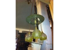 An Arts and Crafts Orb Ceiling Light with a Sphere Shaped Central Body - Thumbnail 2