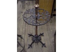 WAS Benson. A rare Arts and Crafts copper brass and cast iron standard oil lamp - Thumbnail 3