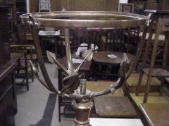 WAS Benson. A rare Arts and Crafts copper brass and cast iron standard oil lamp - Thumbnail 6