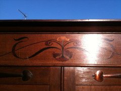 Bath Cabinet Makers. An Arts and Crafts oak hall cupboard in the Glasgow Style - Thumbnail 8