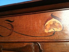 Bath Cabinet Makers. An Arts and Crafts oak hall cupboard in the Glasgow Style - Thumbnail 9