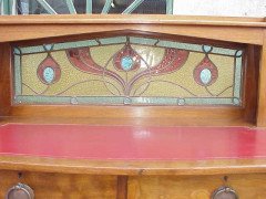 Shapland and Petter. A superb walnut Arts and Crafts two-drawer desk - Thumbnail 4