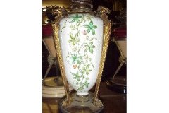 Gardners, the Strand. a High Quality Oil Lamp with a Hard Paste Porcelain Reservoir - Thumbnail 2