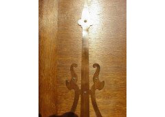 Liberty and Co. A rare Arts and Crafts oak bureau with Moorish details - Thumbnail 7