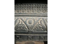 A late Victorian or early Edwardian fire insert with painted scenes to the tiles - Thumbnail 3
