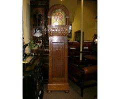 M H Baillie Scott. A stunning Arts and Crafts Grandfather Clock - Thumbnail 1