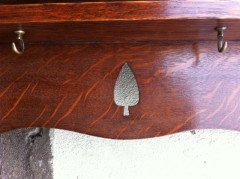 Liberty and Co. A Liberty and Co oak plate and cup rack in the style of C F A Voysey - Thumbnail 9