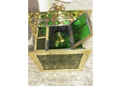 C F A Voysey (style of).An Arts and Crafts brass Lantern - Thumbnail 5