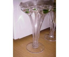 A pair of Arts and Crafts glass vase - Thumbnail 3