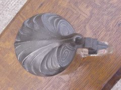 A Continental Art Nouveau Flagon with Engraved Stylised Whiplash Details and Pewter Lid - Thumbnail 2