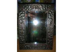 A large German Secessionist decorative dressing table mirror. - Thumbnail 1