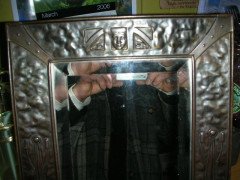 A large German Secessionist decorative dressing table mirror. - Thumbnail 2