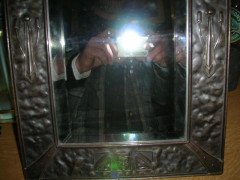 A large German Secessionist decorative dressing table mirror. - Thumbnail 3