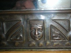A large German Secessionist decorative dressing table mirror. - Thumbnail 7