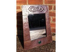 Liberty and Co. A Glasgow Style Arts and Crafts copper mirror - Thumbnail 2