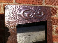 Liberty and Co. A Glasgow Style Arts and Crafts copper mirror - Thumbnail 3