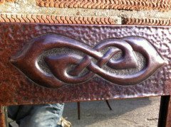 Liberty and Co. A Glasgow Style Arts and Crafts copper mirror - Thumbnail 4